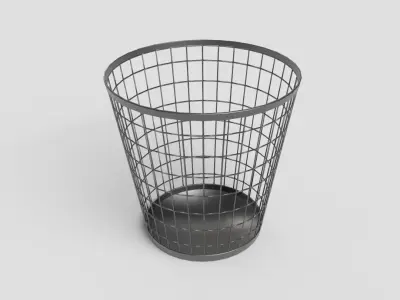 Trash Bin Free low-poly 3D model buy