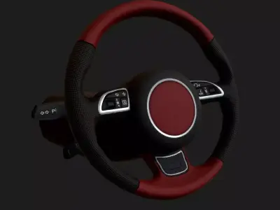 Steering Wheel Low Poly Low-poly 3D model