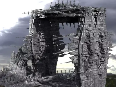 Colossal Titan Entranceway 3  3D model