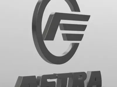astra logo 3D model
