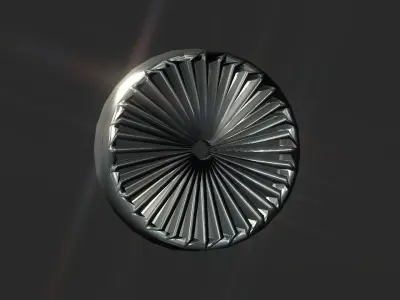 Inner wheel Low-poly 3D model