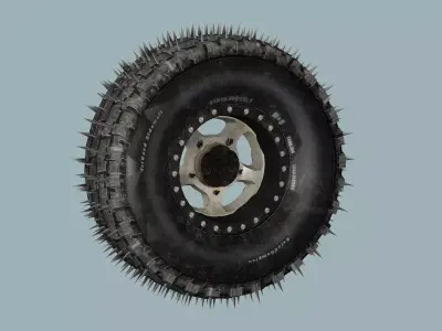 Car-Truck Wheel FF Low-poly 3D Model Low-poly 3D model