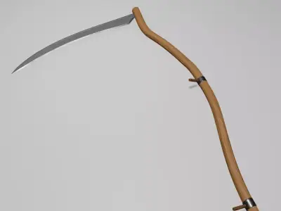 The Scythe Free low-poly 3D model