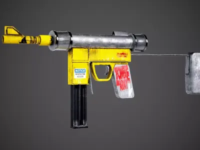 Zombie Killer Low-poly 3D model