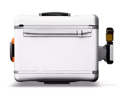 SciFi Suitcase Hard Shell Luggage Low-poly 3D model