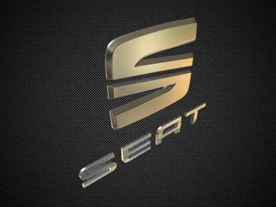 seat logo 3D model