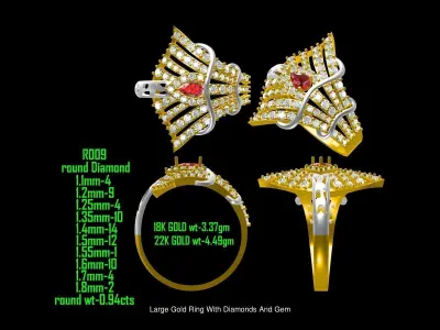 JCD 12 RING FILES 3D Model Pack