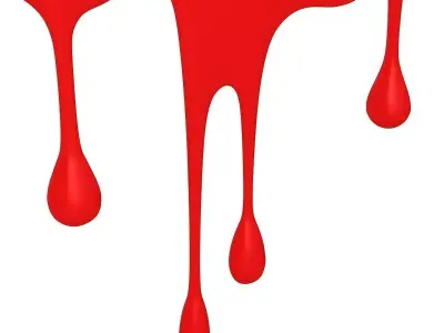 Paint Drops 3D model