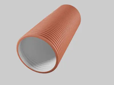 Corrugated pipes PLAST R-PP 3D model