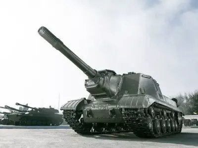ISU 120 Soviet Tank 3D Print STL Model 3D print model