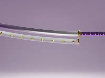 Purple Katana Free 3D model