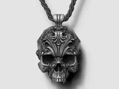 Skull ornament pedant  3D print model