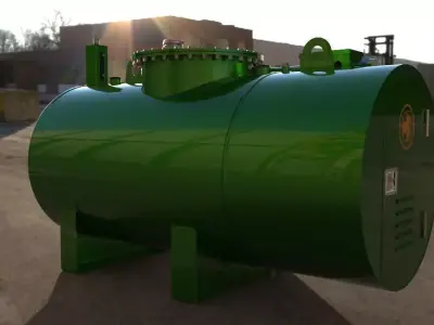 Mobile antifreeze station 3D model