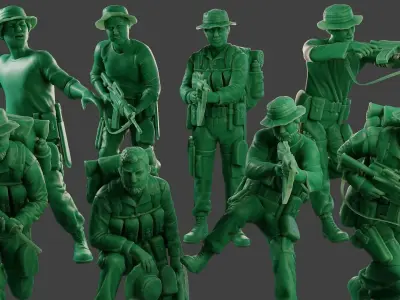 Modern Jungle Soldiers MJS1 Pack 1