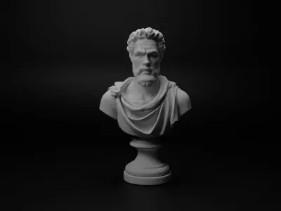 Italian Condottieri Bust Chess 3D print model shop