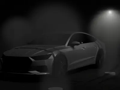 Audi A7 Free low-poly 3D model