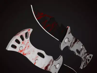 Knife 3 I Low-poly 3D model