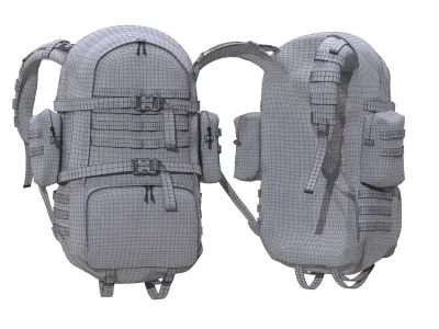 Backpack Low-poly 3D model order