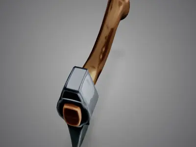 Handcrafted Axe 3D Model 3D model