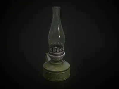 Gas lamp 3D model buy