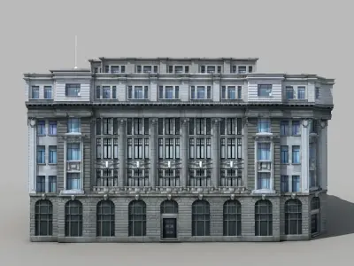 European Building 3D model purchase
