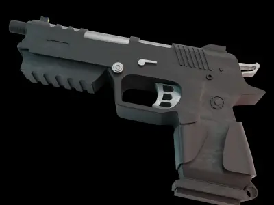 B23R pistol 3D model