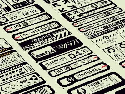 Cyberpunk Decals Vol 4 Texture