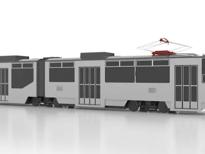Tatra KT8D5R-N2 Low Low-poly 3D model