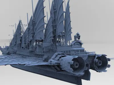 Airship Frigate 2 3D model