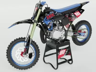 YAMAHA YZ65 MOTOCROSS 3D model