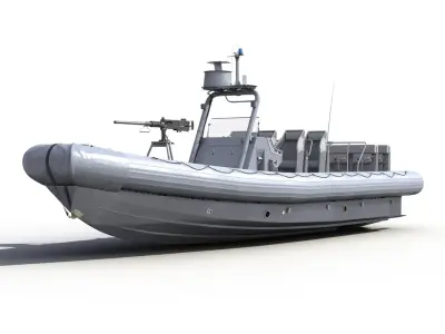 Naval Special Warfare Rigid Hull Inflatable Boat RHIB 2 3D model