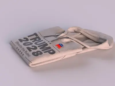 GOP Branded Hoodie with Elephant Pin 3D model