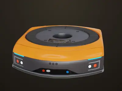 Warehouse Robot Generic All PBR Unity UE Textures Low-poly 3D model