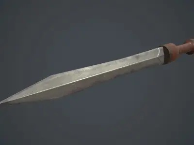 Ancient Roman Gladius Sword Low-poly 3D model