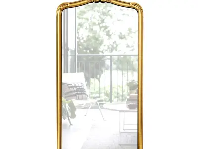 Ornate Filigree Mirror Large by Pottery Barn 3D model
