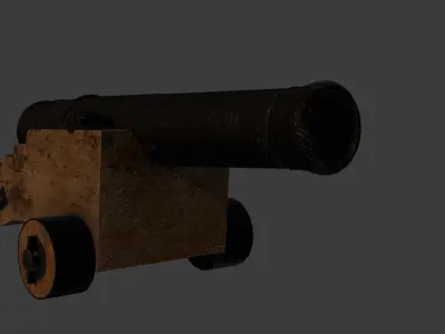 Cannon 3D model