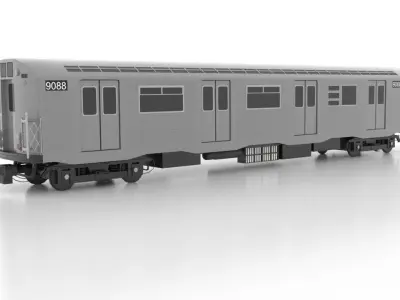 Budd R32 1965 Low Low-poly 3D model