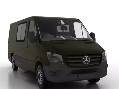 Mercedes Benz Sprinter L2H1 2015 Cargo-Pass UK 3D model
