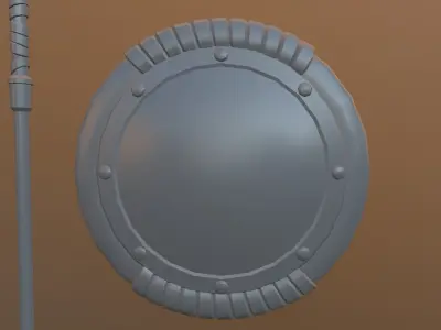 Shield and Sparrow 3D model