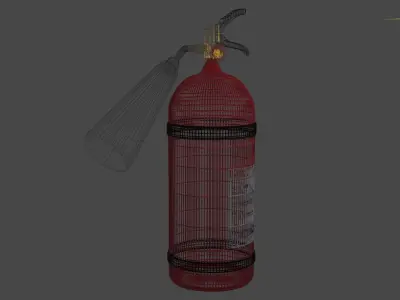 Fire extinguisher 3D model 6