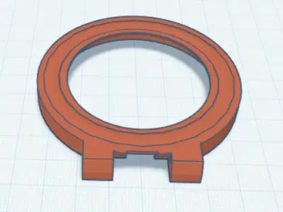 part of a gramophone 3D print model