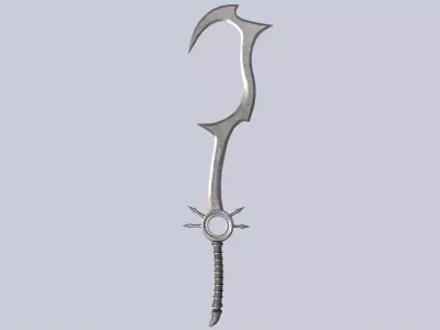 Curse blade Low-poly 3D model