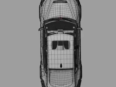 Acura TLX Type S 3D Model Fully Rigged Textured Blender Car 3D model