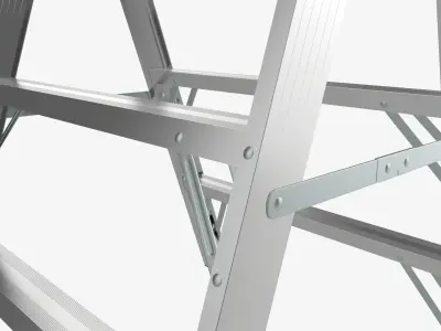 Foldable sawhorse ladder 3D model