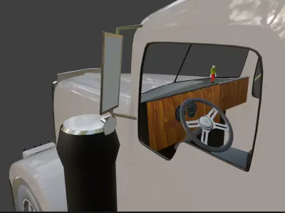 Low-Poly Kenworth w900 Low-poly 3D model