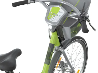 Bike Share Station 3D model