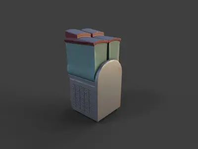 Stylized Slushy Machine Low-poly 3D model