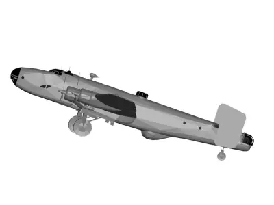 Handley Page Halifax 3D model purchase
