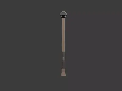 Low Poly PickAxe Low-poly 3D model