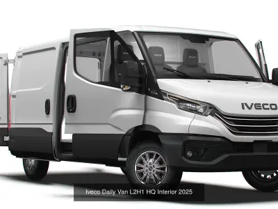 Iveco Daily Van HQ Interior 2025 3D Model Collection